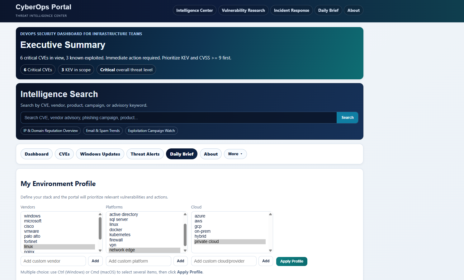 Project screenshot